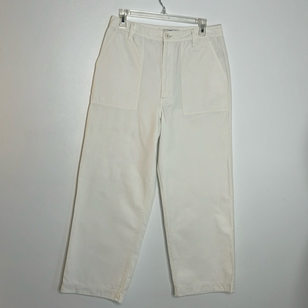 Vans white high rise loose fit jeans: size 29
